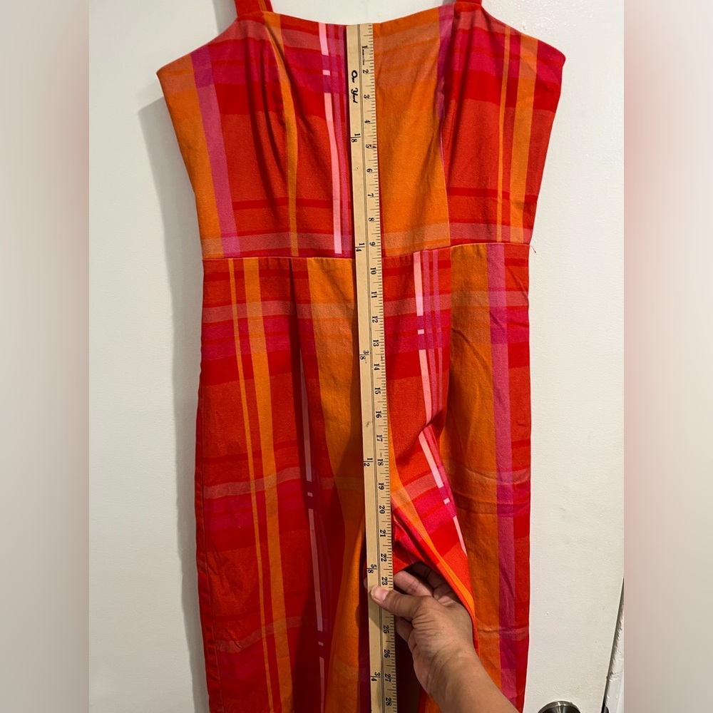 Corey Lynn Calter Orange Cotton‎ Blend Ayla Jumpsuit Sz. M - Picture 8 of 11